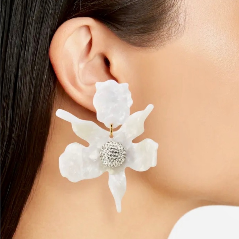 Lele Sadoughi best selling Crystal Lily Earrings